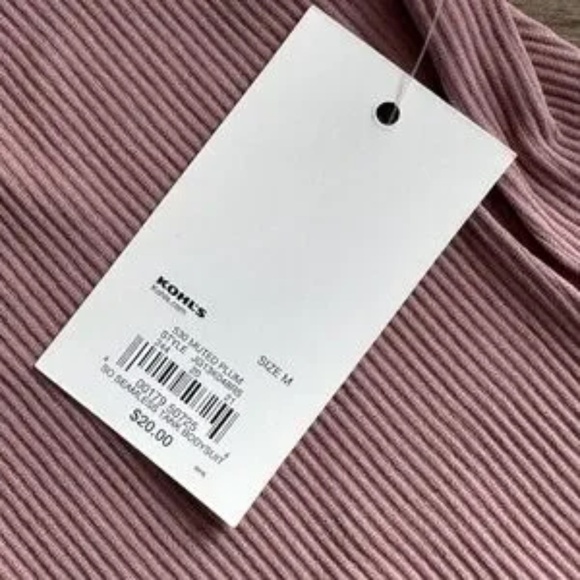 SO Seamless Scoop Neck Ribbed Tank Bodysuit Set of 2 Black & Mauve Size M - Picture 5 of 14